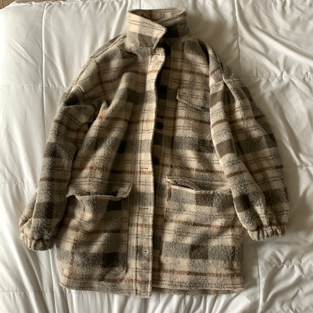 Target Universal Thread Oversized Flannel Shacket Jacket